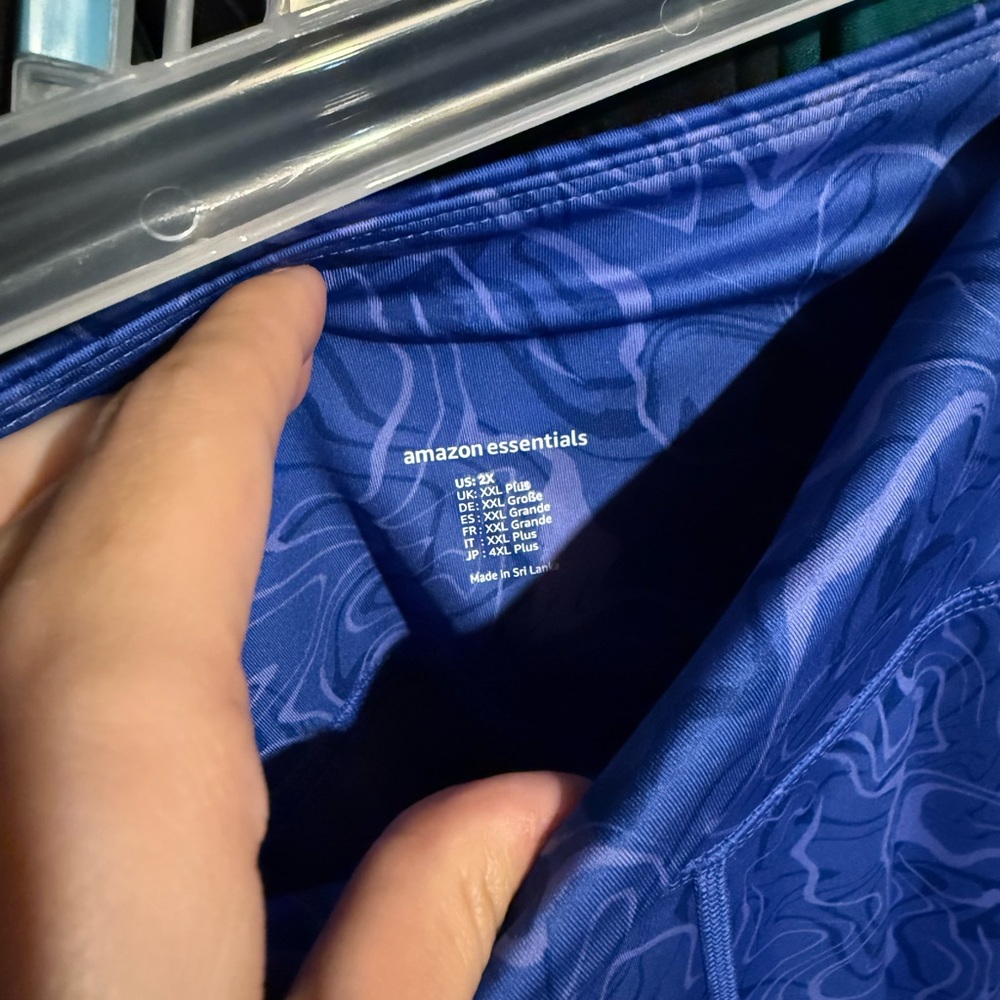 Amazon Essentials Blue Patterned Leggings - Picture 5 of 6